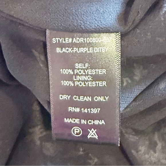 ASTR THE LABEL PURPLE FLORAL OFF THE SHOULDER ASYMMETRICAL DRESS M - Picture 9 of 10